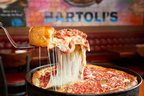Bartoli's pizzeria - People say that Chicago is “my kind of town”, and our customers feel the same about Bartoli’s Chicago-style pizzas! Because for all the buzz about our famous deep dish, we get just as much love for our unique Chicago-style THIN pizza that neighbors call party-cut: a cracker-like crust sliced into delicious little squares that’s built-to-share with …